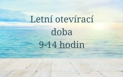 Letní otevírací doba